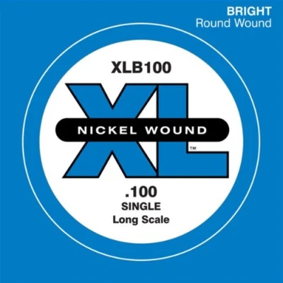 Abbildung von D&#039;Addario XLB100 Einzelsaite (Größe: XL) Nickel Wound 100 Long Scale