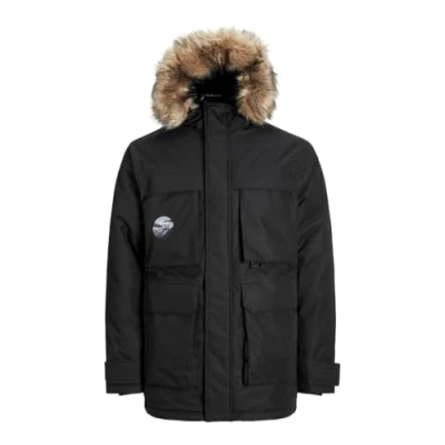 Abbildung von JACK&amp;JONES PLUS Herren JJSTAR Jacket PLS Parka, Black, 3XL