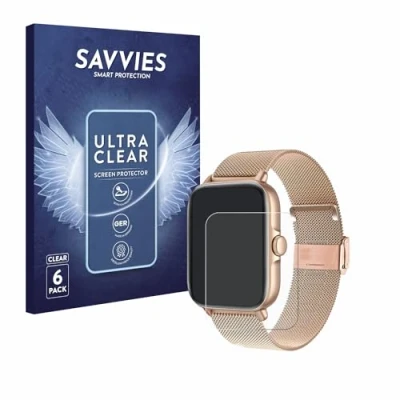 Abbildung von Savvies 6 Stück Schutzfolie für Pireware Elegance 3 1.69&quot; Displayschutz Folie Ultra Transparent