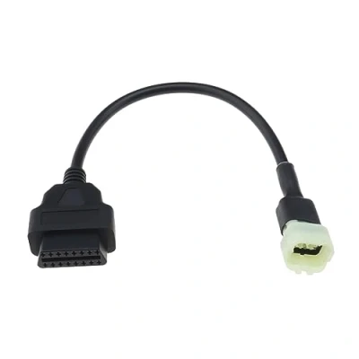 Abbildung von eMagTech 6 poliges auf OBDII 16 Adapterkabel OBD2 Diagnosekabel Kompatibel mit J1962 Schnittstelle KTM Motorrad Diagnose Zubehör 33 cm