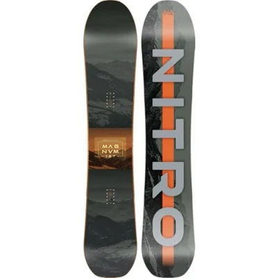 Abbildung von Nitro Snowboards Herren Magnum BRD&#039;25, Allmountainboard, Directional, Cam Out Camber, All Terrain, Freeride, Wide, für große Füße