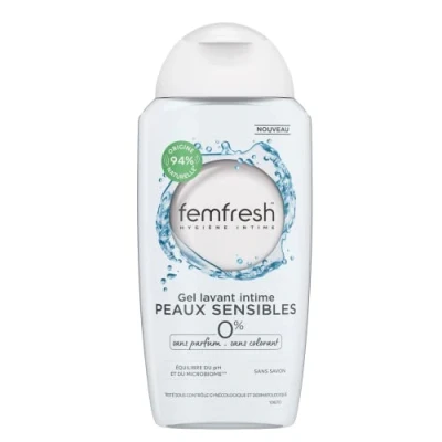 Abbildung von Femfresh Lavant Intime Gel für empfindliche Haut, 0%, mit Lotusblütenextrakten &amp; Bambus, 250 ml