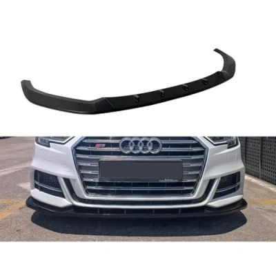 Abbildung von Frontspoiler kompatibel mit Audi A3 (8V) S Line/S3 Schrägheck/Sportback 2016 2020 Facelift (ABS Gloss Schwarz)