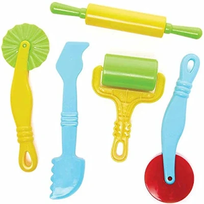 Abbildung von Baker Ross FC857 Modellierwerkzeuge 5er Pack, Knete Bastelzubehör für Kinder zum Basteln