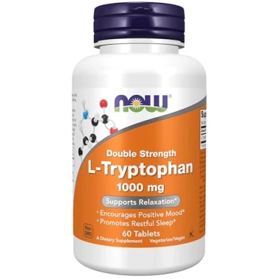 Abbildung von NOW L Tryptophan 1000mg 60tabs