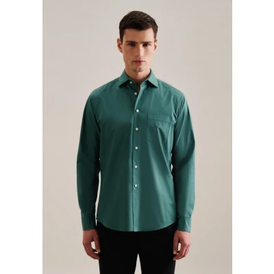 Abbildung von Seidensticker Casual Hemd, Herren, Größe: Large, Green