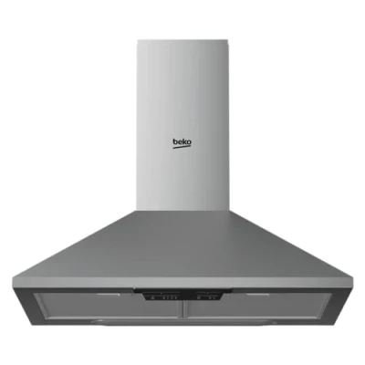 Abbildung von BEKO Kaminhaube HCP61310IH, Umrüstbar auf Umluft, Metallfettfilter, Halogenlampen