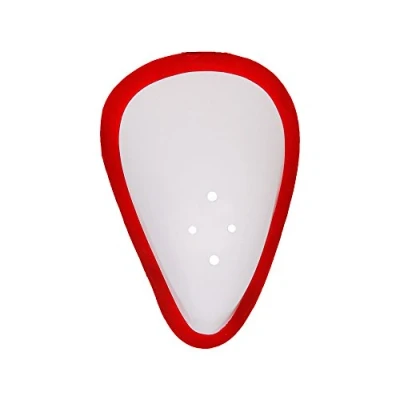 Abbildung von DSC Glider Cricket Abdominal Guard (Weiß und Rot. Größe: Jugend)