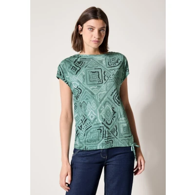 Abbildung von Cecil MIT Raffung Tshirt print, Damen, Größe: XL, Multicolour