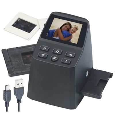 Abbildung von Somikon Negativscanner: Stand Alone Dia &amp; Negativ Scanner mit 2,4&quot; / 6,1 cm Display, 14,6 MP (Dia und Negativscanner, Digitalisierer, Digitalisierung)