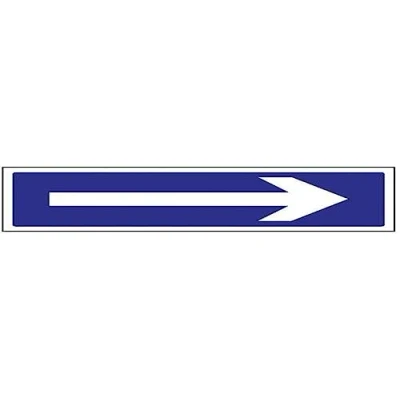 Abbildung von vsafety 78012 ax s Allgemeine Garage Schild, Pfeil rechts, selbstklebend, Landschaft, 300 mm x 100 mm, blau
