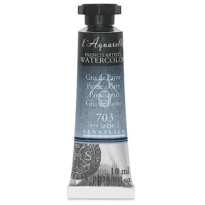 Abbildung von Sennelier l&#039;Aquarelle Watercolor Tubes 10ml Payne&#039;s Grey Tube by