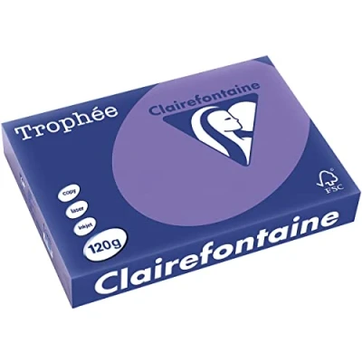 Abbildung von 5 x Clairefontaine Kopierpapier Trophee A4 120g/qm VE=250 Blatt lila
