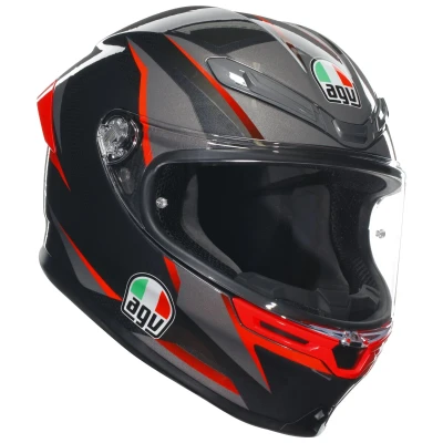 Abbildung von AGV Motorradhelm K6 S Slashcut, BLACK/GREY/RED,