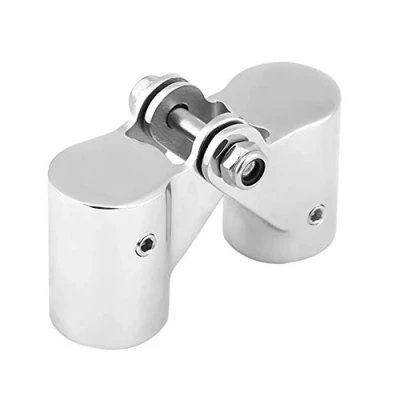 Abbildung von Rohrverbinder für Boote, Faltbarer aus Edelstahl Bootsschienen, Rohrverbindungsstücke Marine Yachten(22mm) rohrgelenk 22mm