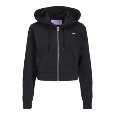 Abbildung von jjxx BBIE REG LS Every HOOD NOOS Sweatjacke, Damen, Größe: Large, Black printwhite logo