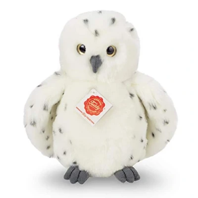 Abbildung von Teddy Hermann® Kuscheltier Schneeeule sitzend, 20 cm, zum teil aus recyceltem Material