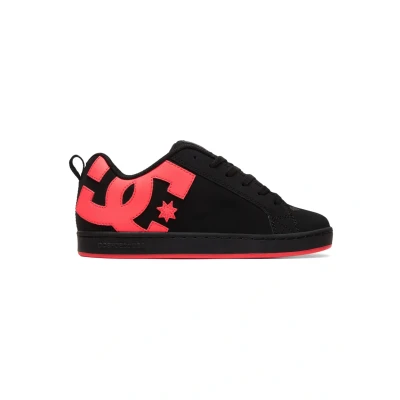 Abbildung von DC Shoes Court Graffik Sneaker low, Damen, Größe: 41, Black hot pink Leder
