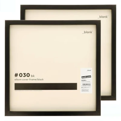 Abbildung von _blank #030bk Double Pack Schallplatten Cover Rahmen für 12&#039; Alben einfach und schnell austauschbar schwarz