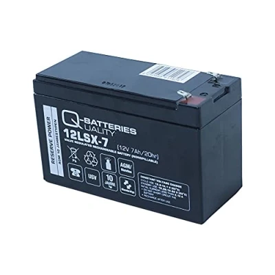 Abbildung von Q Batteries 12LSX 7 12V 7Ah AGM Batterie 10 Jahres