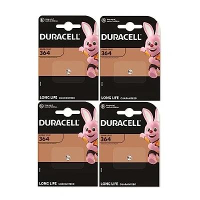 Abbildung von 4 x Duracell 364 (4 Blister à 1 Batterie) Batterien (SR621/V364/SR60/SR621W)
