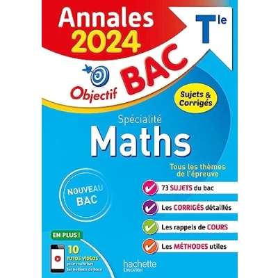 Abbildung von Annales Objectif BAC 2024 Spécialité Maths: Sujets &amp; corrigés