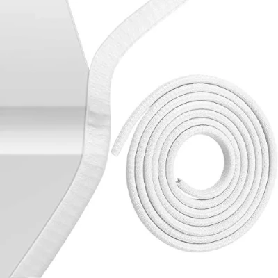 Abbildung von Autotürkantenschutz Schwarz Kein Kleber Universal Fit Gummi U Form Autotüreinstiegsschutz Autotürkantenleiste für Limousinen, LKWs, SUV, ATV, Boote (Weiß, 32FT)