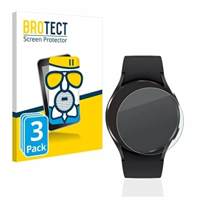 Abbildung von BROTECT Entspiegelungs Schutzglas für Samsung Galaxy Watch 4 (40mm) (3 Stück) Schutz Folie Glas Matt [Extrem Kratzfest 9H, Anti Reflex]