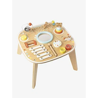 Abbildung von Vertbaudet Baby Spieltisch mit Musikinstrumenten, Holz FSC® Natur/Mehrfarbig ONE Size