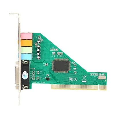 Abbildung von PCI Soundkarte, interne Audiokarte Stereo Surround CMI8738 E Express 4.1 Soundkarte 4 Port für Computer Desktop