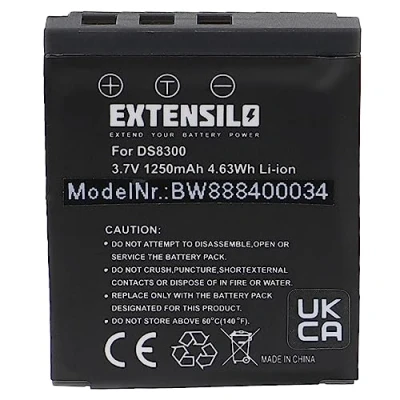 Abbildung von EXTENSILO Akku Ersatz für DS8330 1 Kamera (1250mAh, 3,7V, Li Ion)