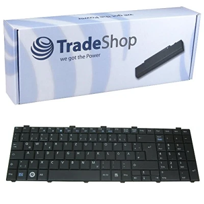 Abbildung von Trade Shop Premium Laptop Tastatur/Notebook Keyboard Ersatz Austausch Deutsch QWERTZ für Fujitsu Siemens Lifebook A530 A531 AH530/GFX AH512 AH530/HD6 AH530 AH531 NH751 (Deutsches Tastaturlayout)
