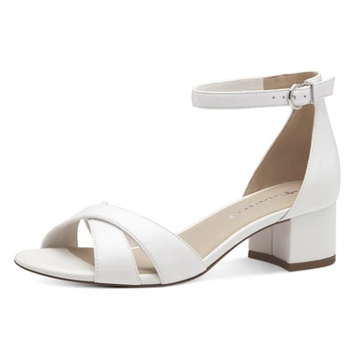 Abbildung von Tamaris Riemensandalette, Damen, Größe: 41, White matt Schuhe