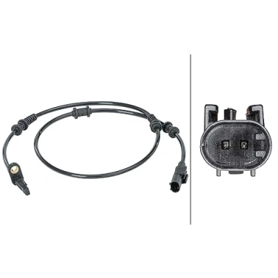 Abbildung von HELLA 6PU 012 679 871 ABS Sensor Hallsensor 2 925 MERCEDES BENZ: B Klasse, GLA, A Klasse