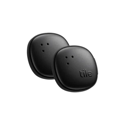 Abbildung von Tile by Life360 Sticker (2024) Kleiner Bluetooth Tracker, Fernbedienungsfinder und Gegenstandsfinder für Fahrräder, Brillen mehr, iOS &amp; Android kompatibel, Handy Finder, 2er Pack (Schwarz)