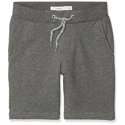 Abbildung von Name IT NOS Jungen Shorts Nkmhonk Unb SWE Long Noos, Grau (Dark Grey Melange), (Herstellergröße: 98)