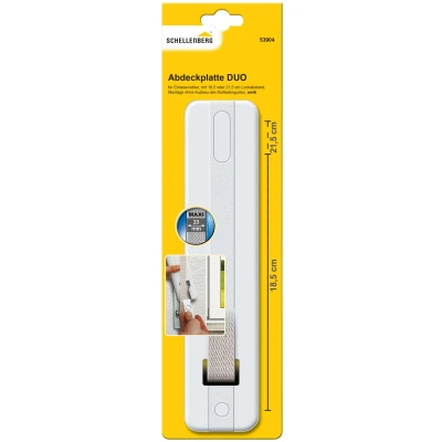 Abbildung von SCHELLENBERG Rollladenmotor Duo Maxi, Zubehör für Einlassgurtwickler, (5 St), Lochabstand 18,5 oder 21,5 cm, einfache Montage ohne Ausbau, 53904