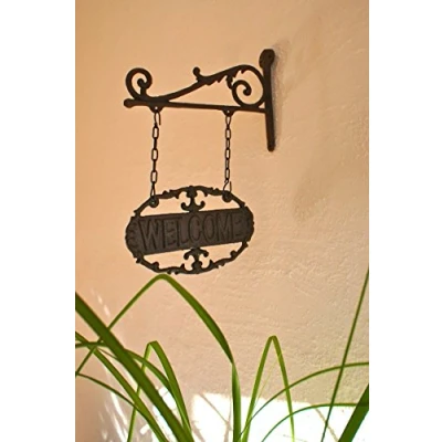 Abbildung von Antikas Schild Welcome, Hausschild fürWohnung oder Garten, Ferienhaus+Schrebergarten
