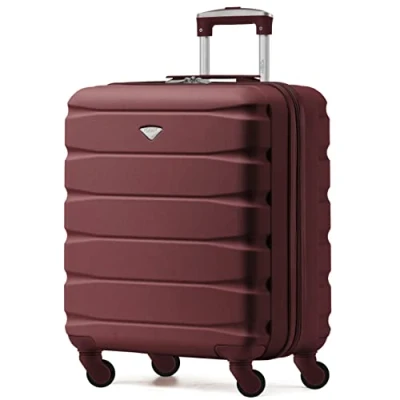 Abbildung von Flight Knight Leichte 4 Rad ABS Hartschalenkoffer, Handgepack, zugelassen fur Fluggesellschaften, einschließlich British Airways, und maximale große easyJet, Handgepacktasche 56x45x25 cm