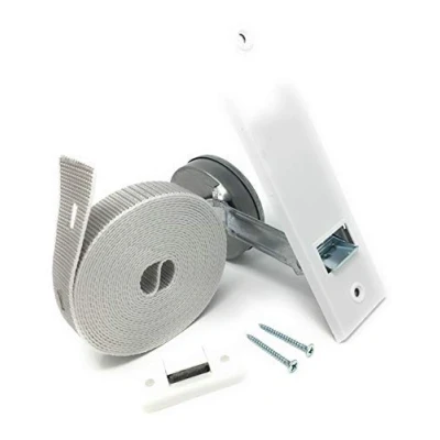 Abbildung von Set Gurtwickler Einlassgurtwickler,Abdeckplatte Weiss, Gurt 23 mm, Gurtführungzweiteilig, Schrauben (Gurtwickler Lochabstand 160 einarmig, Platte, Gurt, Gurtführung,)