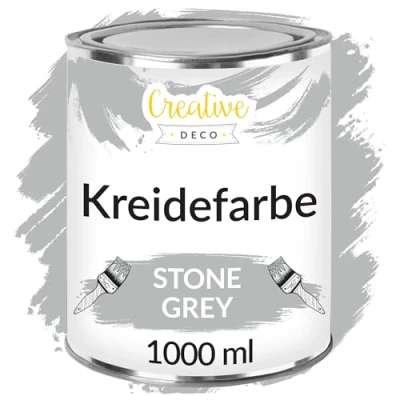 Abbildung von Creative Deco Kreidefarbe für Möbel Möbelfarbe Landhaus Vintage Matt Abwaschbar, auf Wasserbasis, Wisch Effekt Gradient möglich