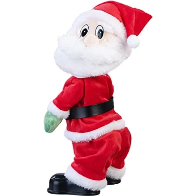 Abbildung von infactory Weihnachtsmann Twerking: Singender und twerkender Weihnachtsmann, 30 cm (Tanzender Twerk, Weihnachts Kinder)