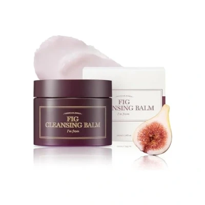 Abbildung von I&#039;m from Feigen Reinigungsbalsam 100 ml, koreanischer Make up Entferner, vegan, leicht abzuspülen, Feigenölwasser 7,8% mit Peptiden und Aminosäuren, Balsam zum Öl schmelzen