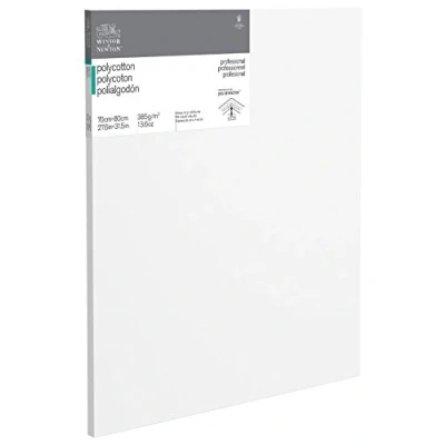 Abbildung von Winsor &amp; Newton 6206038 Professional Keilrahmen aus Baumwollmischgewebe, 385 g/m², 3 fach grundiert, mittlere Körnung, ideal für die Ölfarben und Acrylfarben 70x80cm