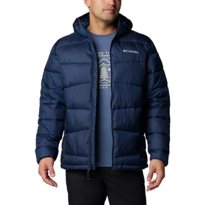 Abbildung von Columbia Herren F4emile Butte 2 Kapuzenjacke Pufferjacke mit Kapuze, Collegiate Navy, L