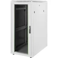Abbildung von DIGITUS Netzwerkschrank 19 Zoll Rack 26HE 60x100 cm Unique Serie Traglast 800 kg Nutztiefe 943 mm Grau