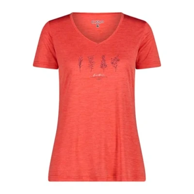 Abbildung von CMP Jersey T Shirt Melange für Damen, Bitter Mel., 40, 34