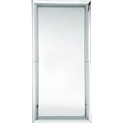 Abbildung von Kare Design Spiegel Soft Beauty Silber, Wandspiegel, Wandspiegel für Wohnzimmer, Schlafzimmer, Flur, Ganzkörperspiegel, Ankleidespiegel, Dekospiegel, (H/B/T) 207x99x8,5cm