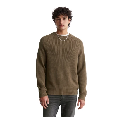 Abbildung von Marc O&#039;Polo Denim Longsleeve Raglan Strickpullover, Herren, Größe: Medium, Burnt ash