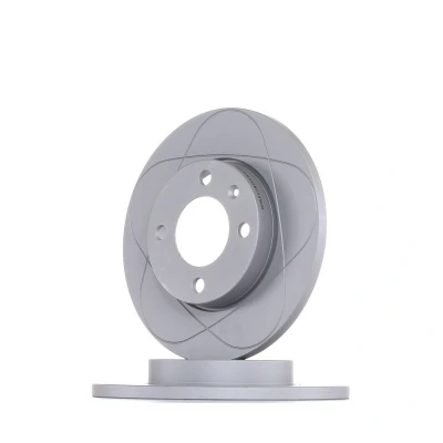 Abbildung von ATE PowerDisc 24.0312 0106.1 Bremsscheibe 239,0 12,0 4 100,0 voll beschichtet mit Schrauben VOLKSWAGEN: Jetta 2, GOLF 1 Cabriolet, 3, AUDI: 80 B2